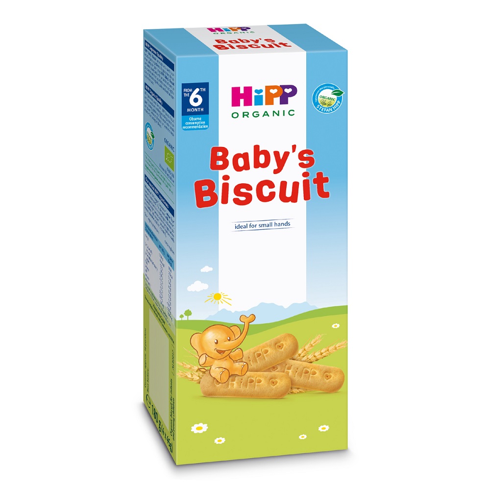 Biscuiti pentru copii, 180 g, Hipp