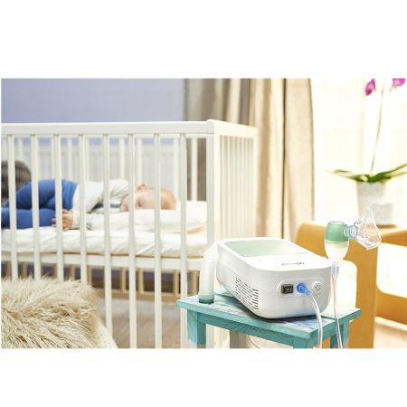 Nebulizator cu compresor si aspirator nazal DuoBaby C301, 1 bucata, Omron 660927