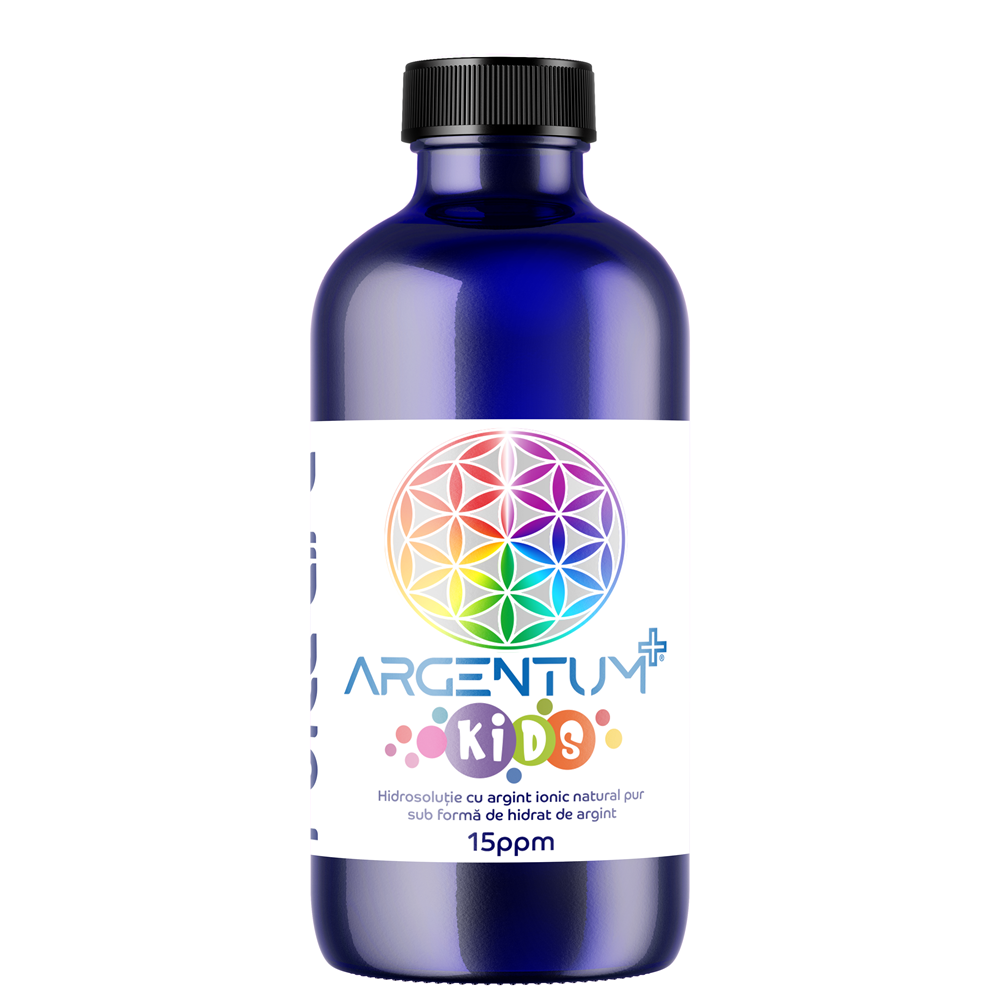 Hidrosolutie cu argint ionic Argentum+ Kids, 240 ml, Pure Life