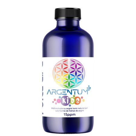Argint nanocoloidal Argentum+ Kids 15PPM, 240 ml, Pure Life
