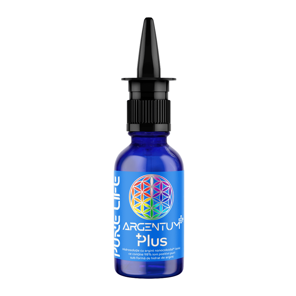 Argint nanocoloidal Argentum+ Plus 20PPM, 30 ml, Pure Life