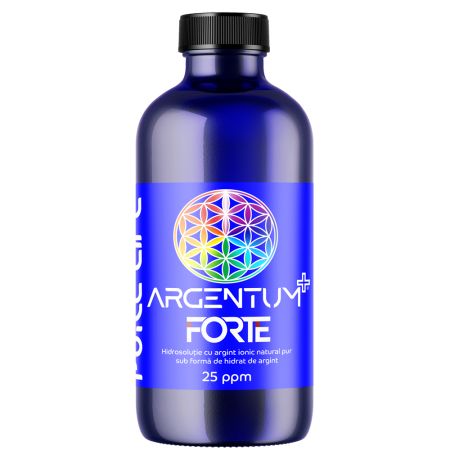 Argint nanocoloidal Argentum+ Forte 25PPM, 240 ml, Pure Life