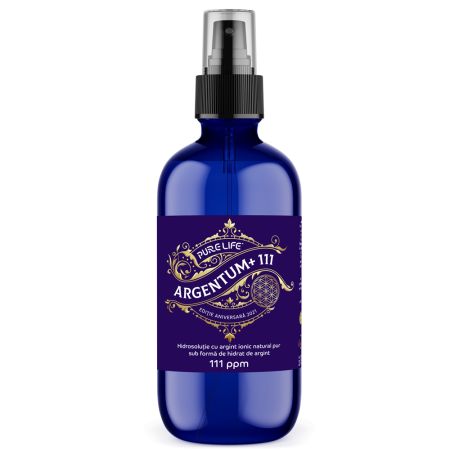 Argint nanocoloidal Editie Aniversara Argentum+ 111, 120 ml, Pure Life