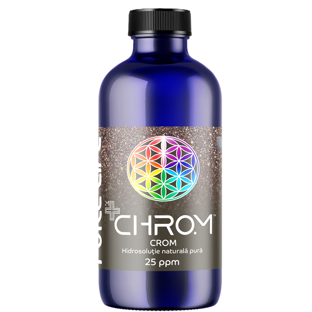 Hidrosolutie cu crom Minerals+ Chrom, 240 ml, Pure Life