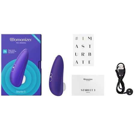 Vibrator indigo Starlet 3, 1 bucata, Womanizer 545039