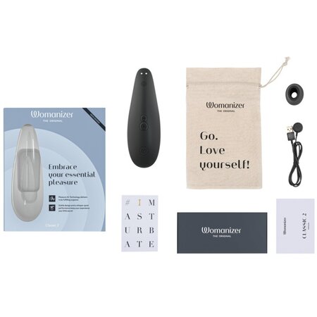 Vibrator negru Classic 2, 1 bucata, Womanizer 545072