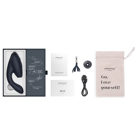 Vibrator negru Duo, 1 bucata, Womanizer 545090