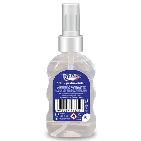 Solutie pentru ochelari Optics, 50 ml, Hygienium 746406