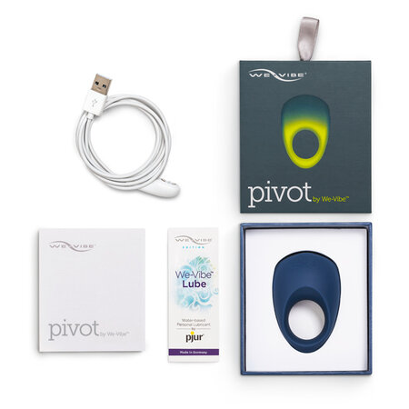Inel vibrator albastru pentru cuplu Pivot, 1 bucata, We Vibe 545147