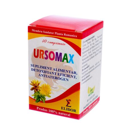Ursomax, 40 comprimate, Elidor 647353