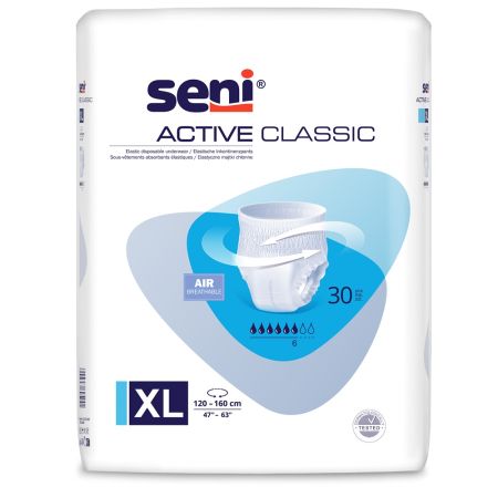 Chilot elastic absorbant Active Classic, Extra Large, 30 bucati, Seni 