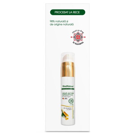 Crema antirid superlifting pentru ten mixt si gras, 45 ml, Vivanatura 710111