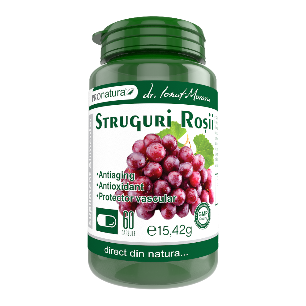 Struguri rosii, 60 capsule, Pro Natura