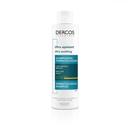 Sampon ultra calmant pentru par uscat Dercos Ultra Soothing, 200 ml, Vichy