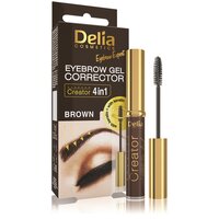 Gel corector pentru gene si sprancene, Brown, 7 ml, Delia Cosmetics
