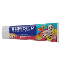Pasta de dinti  pentru copii  intre 3 si 6 ani cu aroma de capsuni Kids Emoji, 50 ml, Elgydium