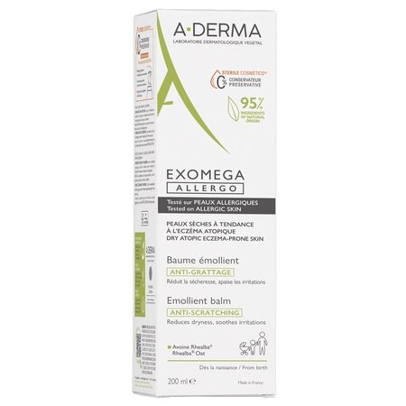 Balsam emolient Exomega Defi Allergo, 200 ml, A-derma 610346
