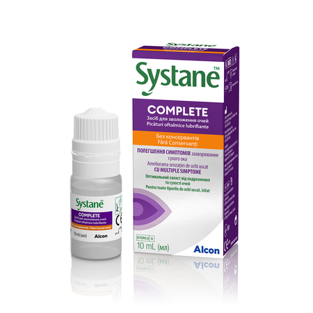Picaturi oftalmice lubrifiante fara conservanti Systane Complete, 10 ml, Alcon