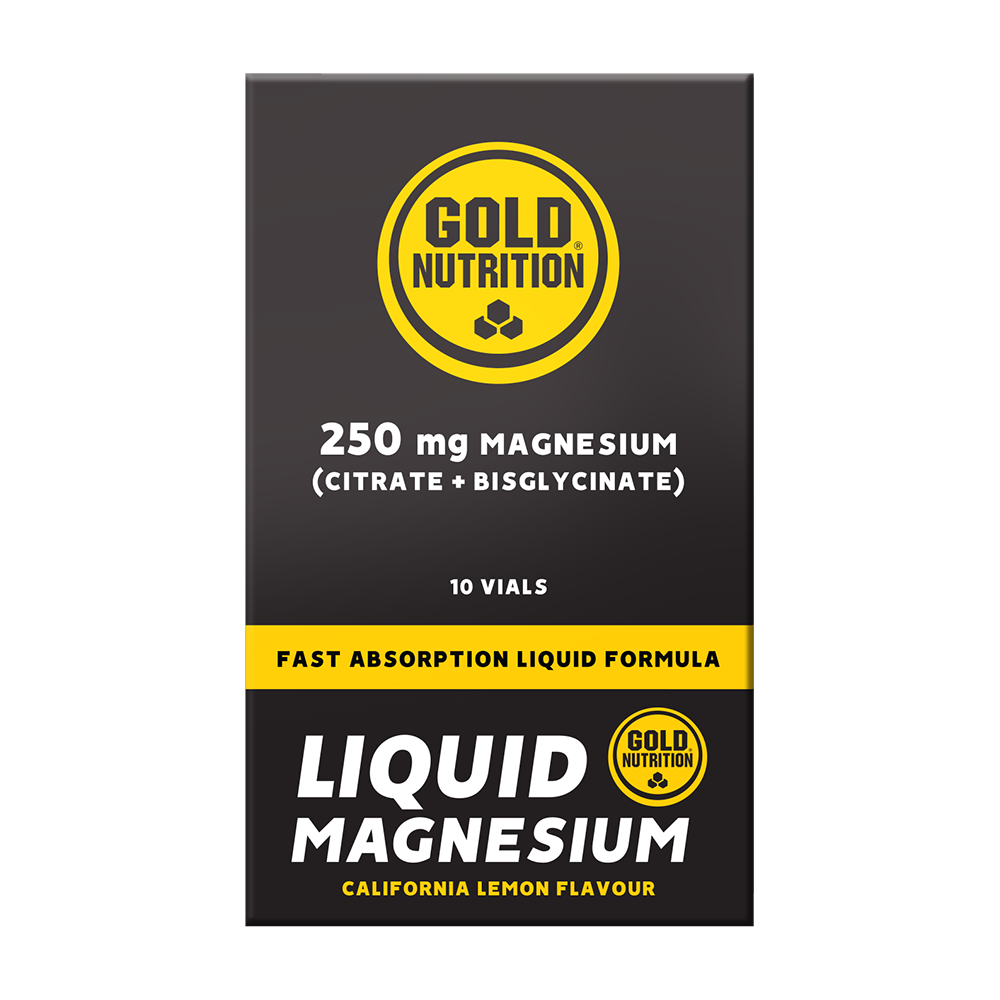 Magneziu lichid, 250 mg, 10 fiole, GoldNutrition