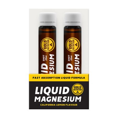 Magneziu lichid, 250 mg, 10 fiole, GoldNutrition 650102