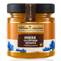 Miere cu laptisor de matca, 270 g, Albina Carpatina