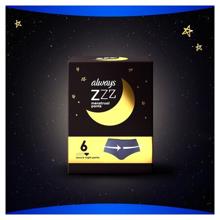 Chiloti pentru menstruatie de unica folosinta pe timp de noapte ZZZs, 3 bucati, P&G 666733