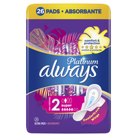 Absorbante Platinum Super, Marimea 2, 26 bucati, Always