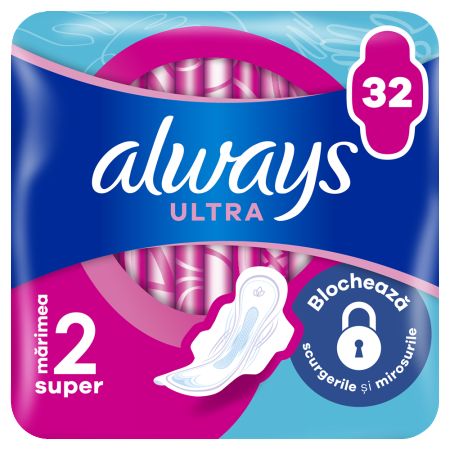 Absorbante Ultra Super, Marimea 2, 32 bucati, Always 661645