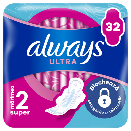 Absorbante Ultra Super, Marimea 2, 32 bucati, Always 661645