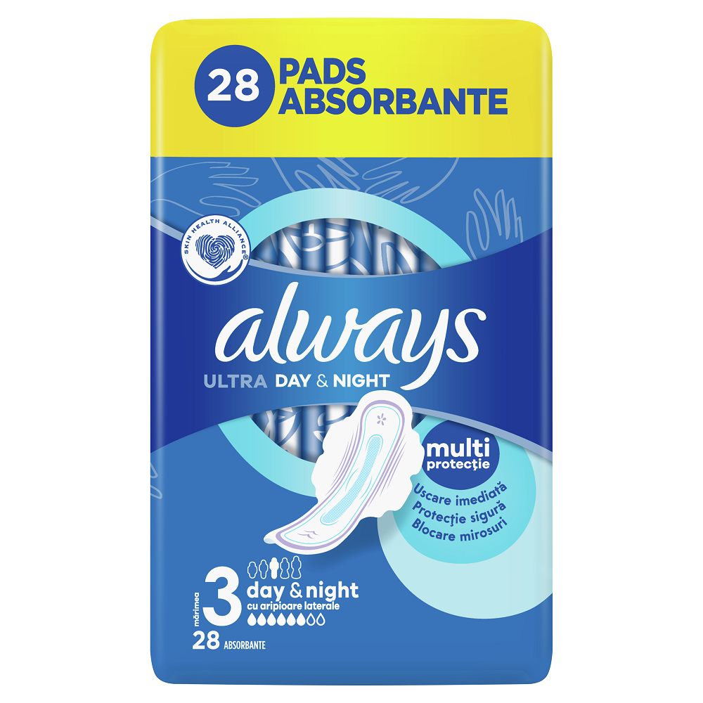 Absorbante Always Ultra Night, 28 bucati, P&G