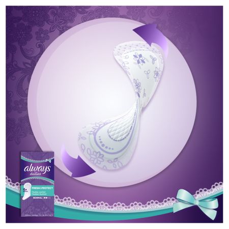 Absrobante zilnice Always Dailies Fresh & Protect Normal, 60 bucati, P&G 666652