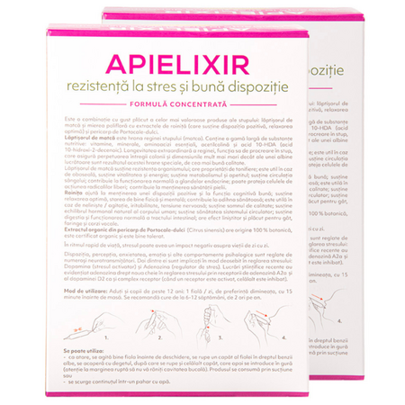 Rezistenta la stres si buna dispozitie Apielixir, 20 + 10 fiole x 10 ml, Albina Carpatina 723116