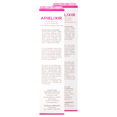 Rezistenta la stres si buna dispozitie Apielixir, 20 + 10 fiole x 10 ml, Albina Carpatina 723115