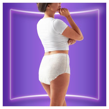 Chiloti pentru incontinenta urinara Discreet Plus, 6 picaturi, Marimea L, 8 bucati, Always 697061