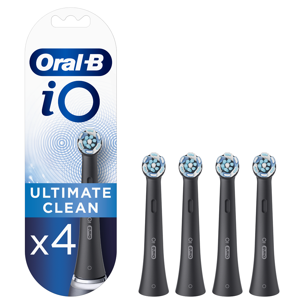 Rezerve periuță de dinți electrică iO Ultimate Clean, Negru, 4 bucati, Oral-B