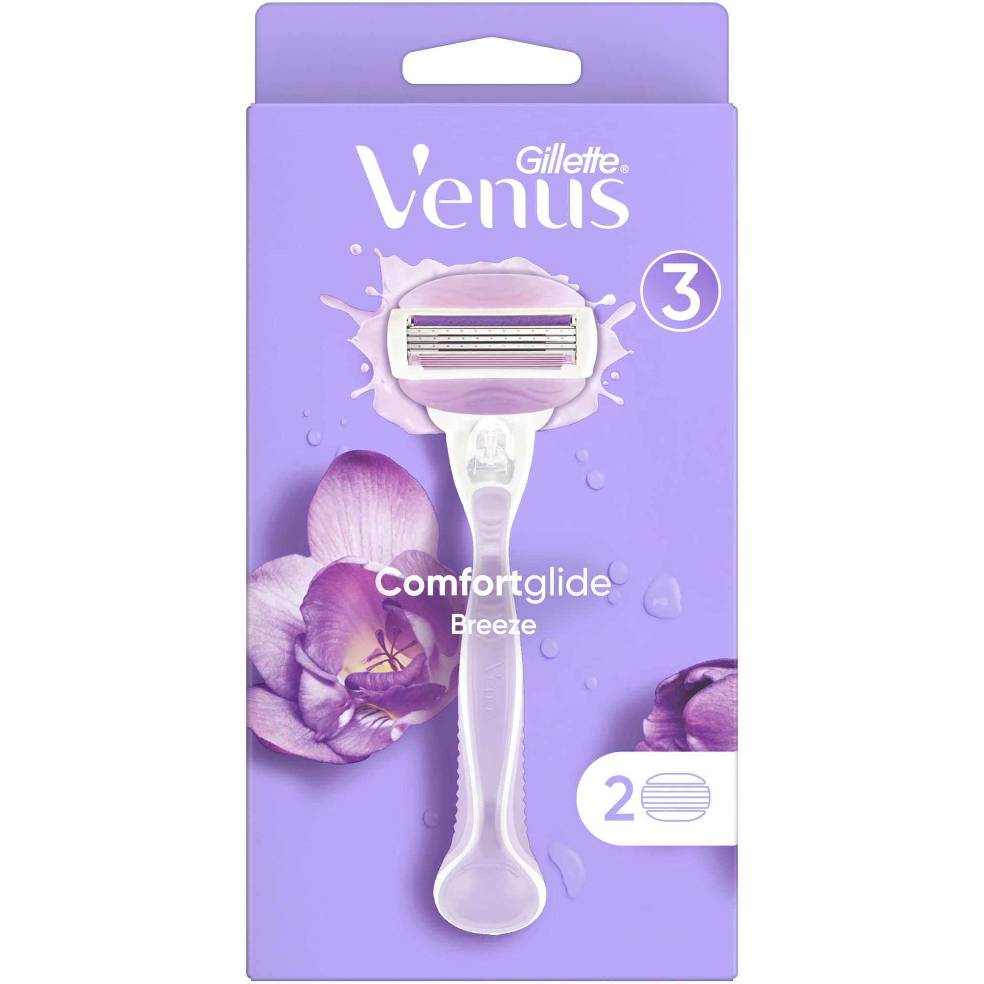 Aparat de ras pentru femei Venus ComfortGlide Breeze cu 1 rezerva, Gillette