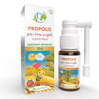 Propolis cu gust de capsune pntru copii, 20 ml, Justin Pharma