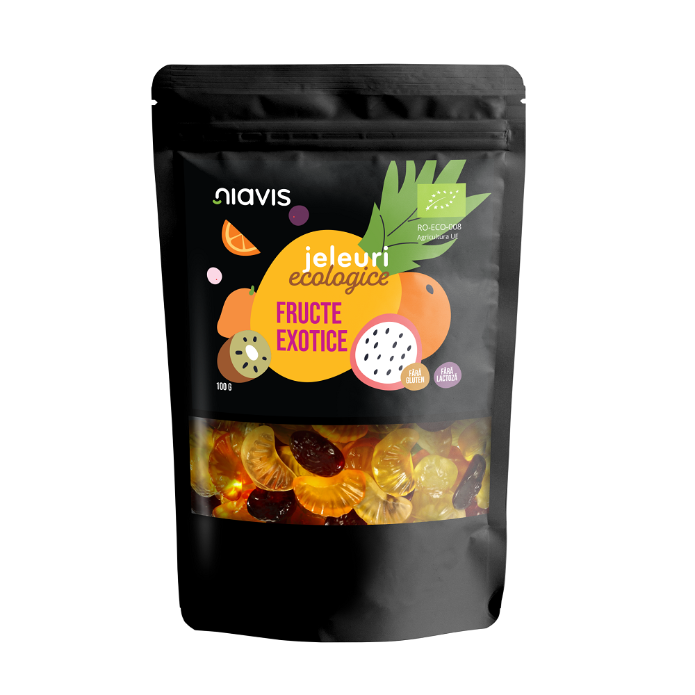 Jeleuri eco Fructe Exotice, 100 g, Niavis