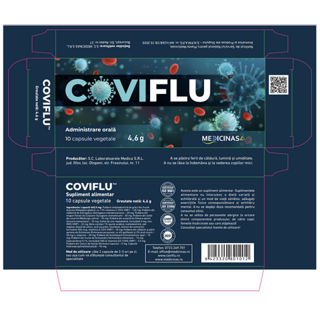 Coviflu, 10 capsule vegetale, Medicinas 713818