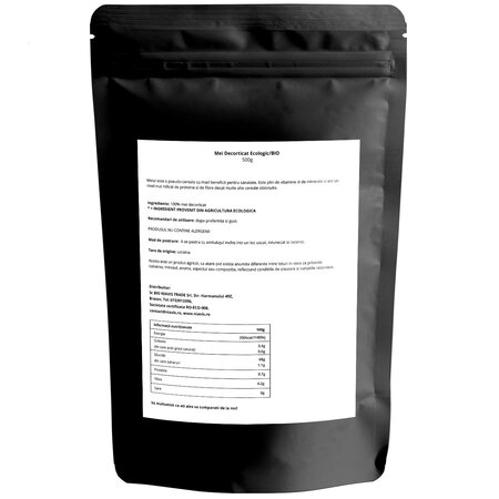 Mei decorticat ecologic, 500 g, Niavis 601596