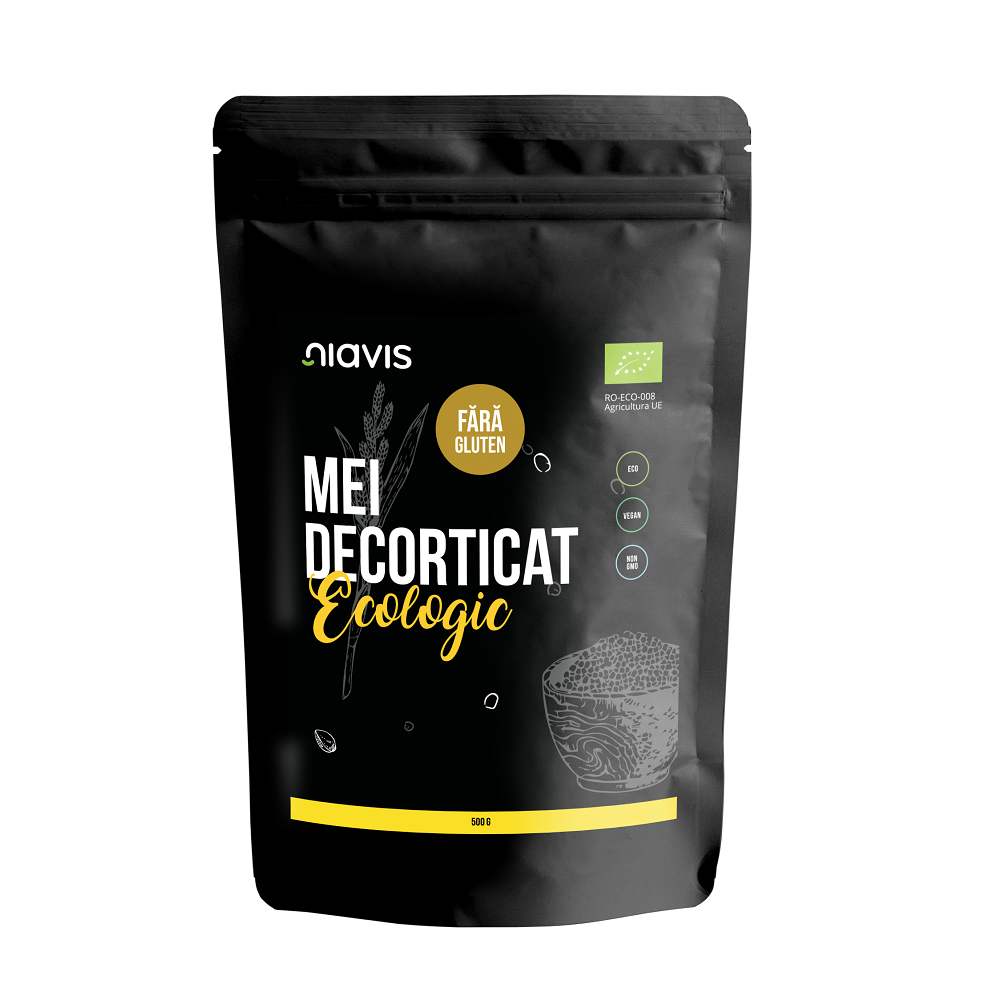 Mei decorticat ecologic, 500 g, Niavis