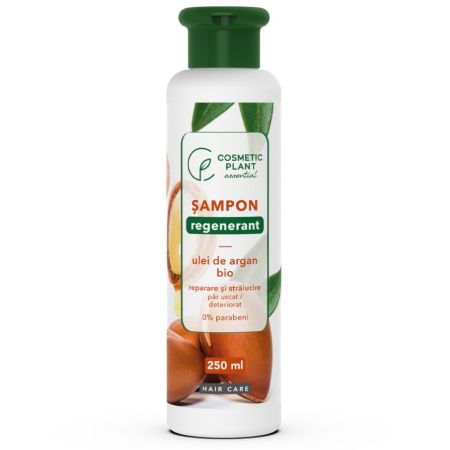 Sampon hidratant si regenerant cu ulei de argan Bio Essential, 250 ml, Cosmetic Plant