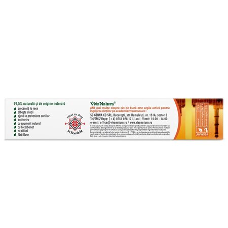 Pasta de dinti naturala cu neem si turmeric India Fresh, 80 ml, Vivanatura 710167