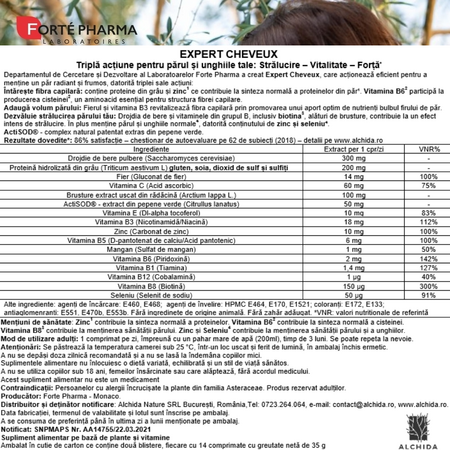 Expert Cheveux, 28 comprimate, Forte Pharma 705502