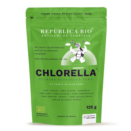 Pulbere ecologica Chlorella, 125 g, Republica Bio