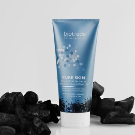 Gel negru detox de curatare Pure Skin, 200 ml, Biotrade 678896