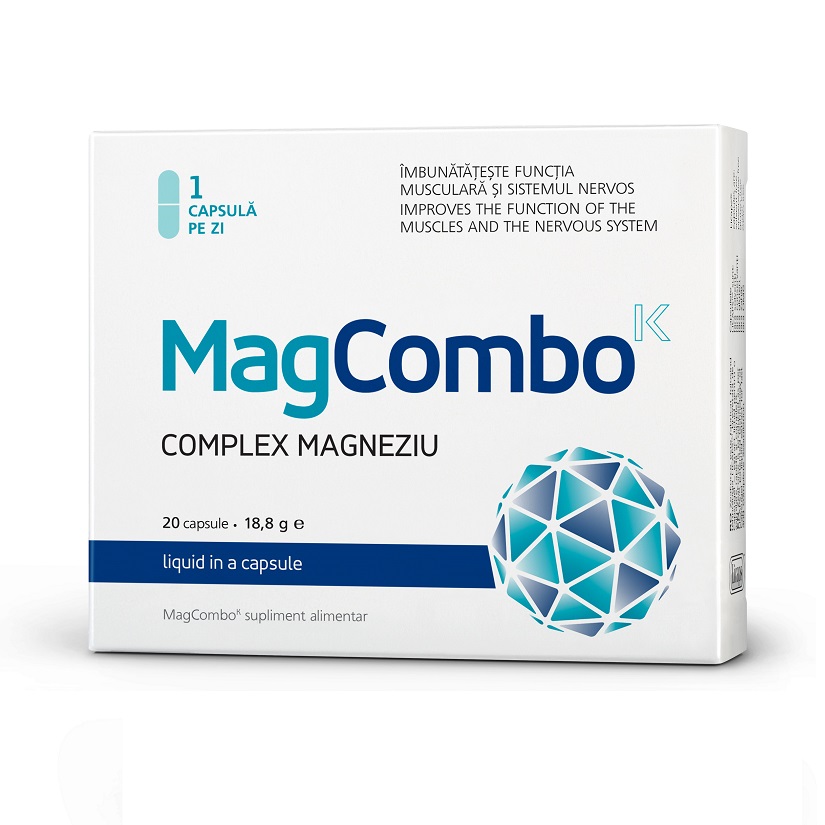 MagCombo Complex Magneziu 940 mg, 20 capsule, Vitaslim