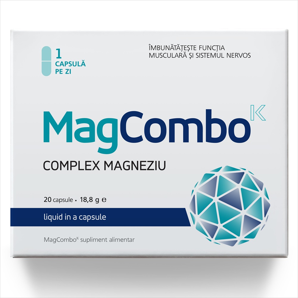 MagCombo Complex Magneziu, 940 mg, 20 capsule, Vitaslim