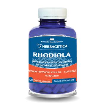 Rhodiola, 120 capsule, Herbagetica