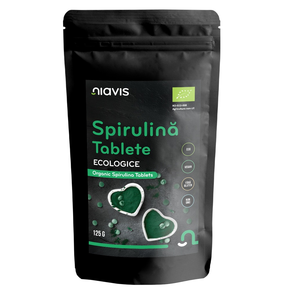 Spirulina tablete ecologice, 125 g, Niavis